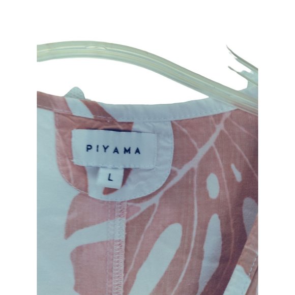 Piyama lightweight Monstera Leaf Romper Size Large - Picture 9 of 14